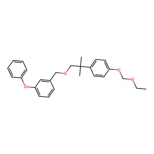 Benzene, 1-((2-(4-(ethoxymethoxy)phenyl)-2-methylpropoxy)methyl)-3-phenoxy- structure