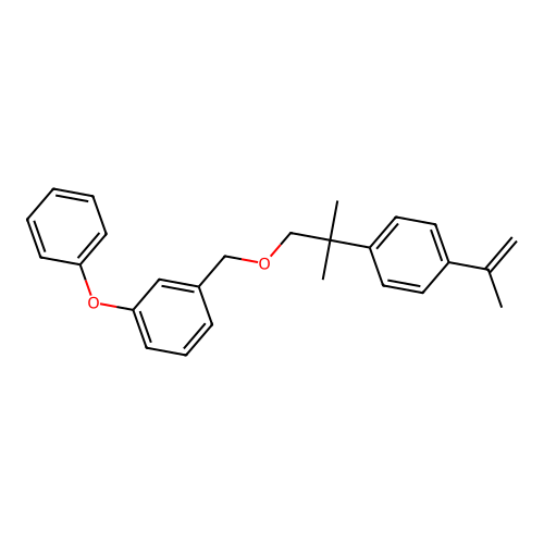 Benzene, 1-((2-(4-(1-methylethenyl)phenyl)-2-methylpropoxy)methyl)-3-phenoxy- structure