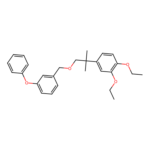 Benzene, 1-((2-(3,4-diethoxyphenyl)-2-methylpropoxy)methyl)-3-phenoxy- structure
