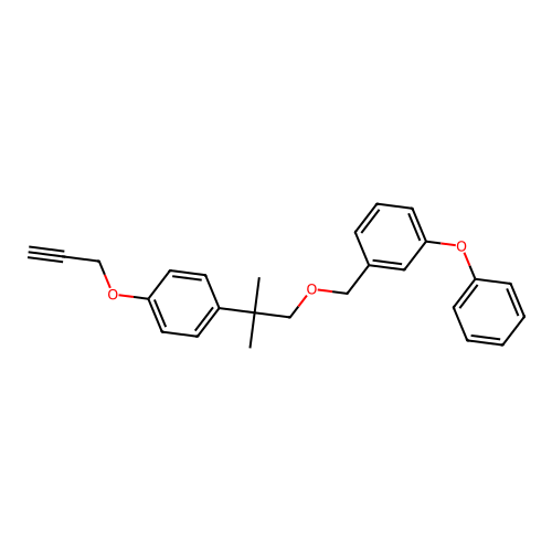 Benzene, 3-phenoxy-1-((2-(4-(2-propynyloxy)phenyl)-2-methylpropoxy)methyl)- structure