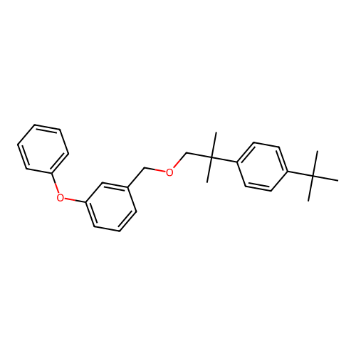 Benzene, 1-((2-(4-(1,1-dimethylethyl)phenyl)-2-methylpropoxy)methyl)-3-phenoxy- structure