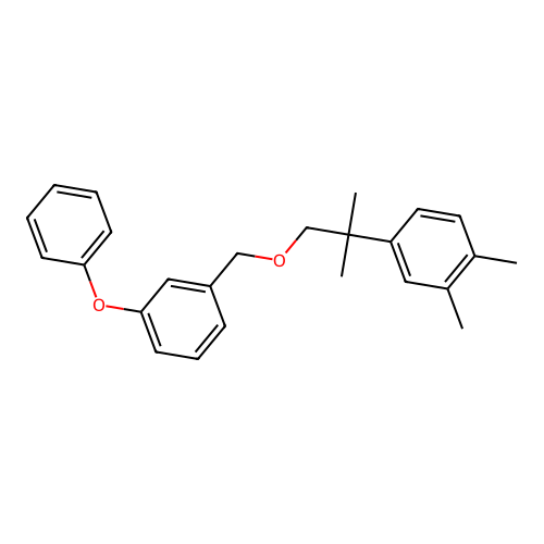 Benzene, 1,2-dimethyl-4-(1,1-dimethyl-2-((3-phenoxyphenyl)methoxy)ethyl)- structure