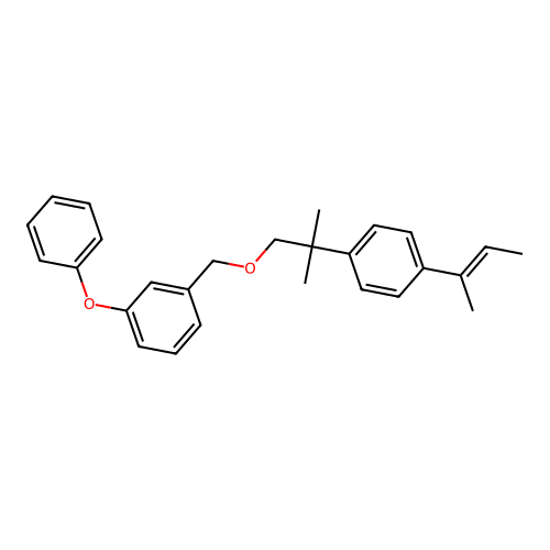 1-But-2-en-2-yl-4-[2-methyl-1-[(3-phenoxyphenyl)methoxy]propan-2-yl]benzene structure