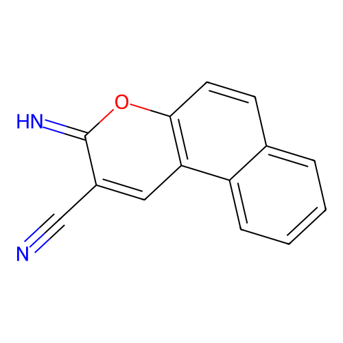 3-Imino-3H-benzo[f]chromene-2-carbonitrile structure