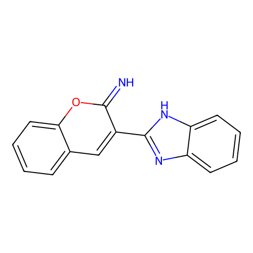 3-(1H-benzimidazol-2-yl)chromen-2-imine structure