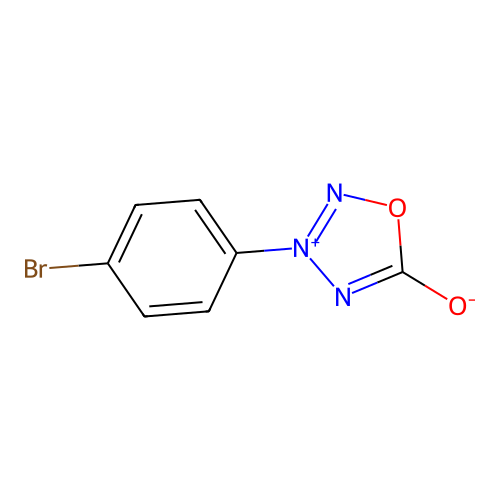 3-(4-Bromophenyl)-1,2,3,4-oxatriazol-3-ium-5-olate structure