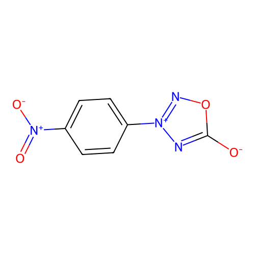 3-(4-Nitrophenyl)-1,2,3,4-oxatriazol-3-ium-5-olate structure