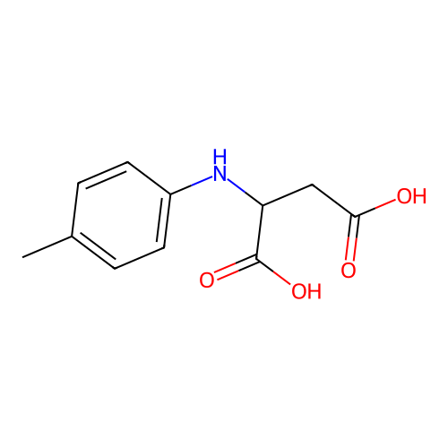 2-[(4-Methylphenyl)amino]butanedioic acid structure