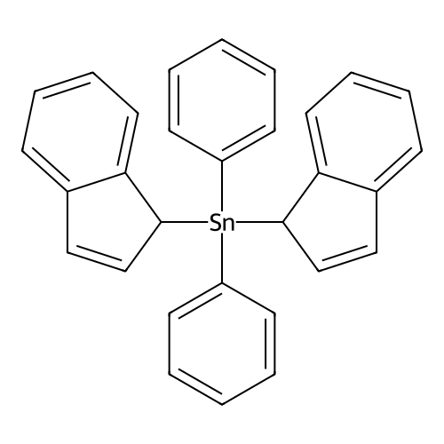 Bis(1-indenyl)diphenyltin structure