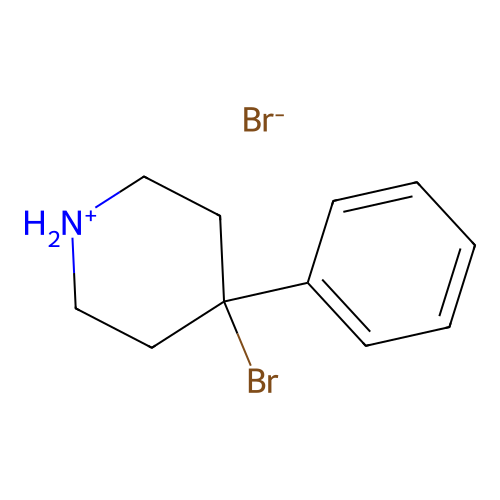 4-Bromo-4-phenylpiperidin-1-ium bromide structure