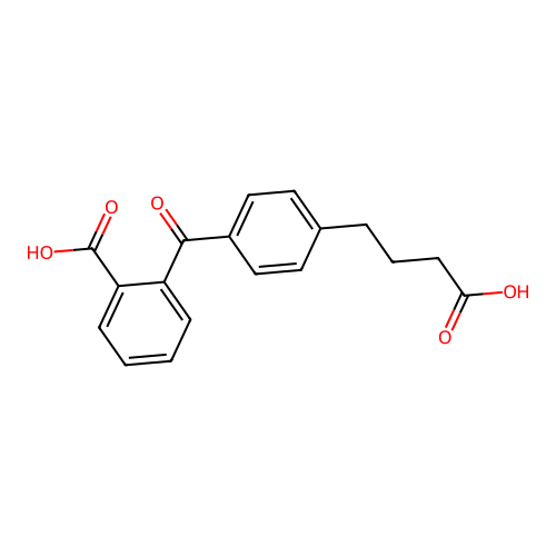 4-[4-(2-Carboxybenzoyl)phenyl]butyric acid structure