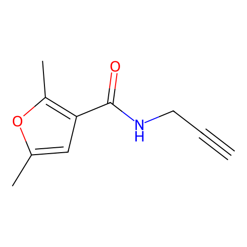 2,5-Dimethyl-N-(prop-2-YN-1-YL)furan-3-carboxamide structure