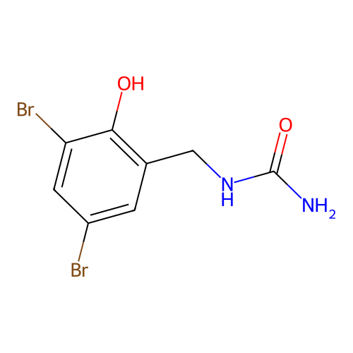1-(3,5-Dibromo-2-hydroxybenzyl)urea structure