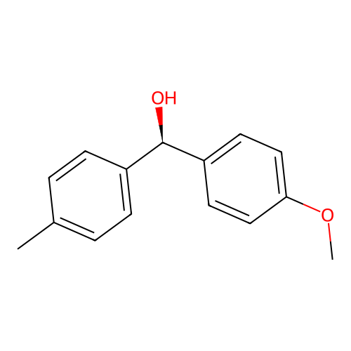 (R)-(4-methoxyphenyl)-(4-methylphenyl)methanol structure
