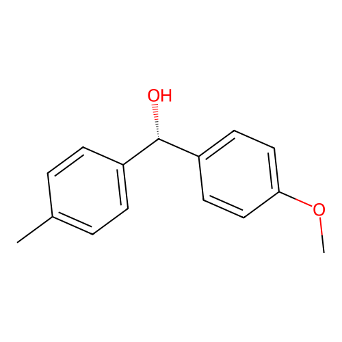(S)-(4-methoxyphenyl)-(4-methylphenyl)methanol structure
