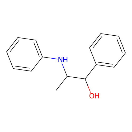 Benzenemethanol, alpha-(1-phenylaminoethyl)- structure