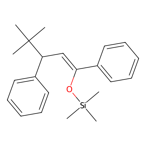 4,4-Dimethyl-1,3-diphenyl-1-(trimethylsilyloxy)-1-pentene structure