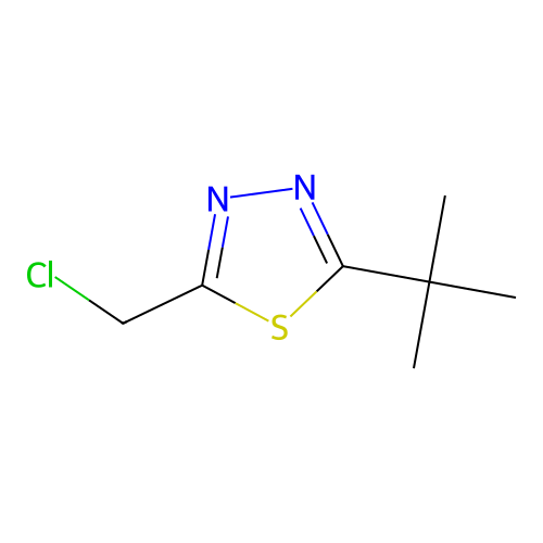 2-tert-Butyl-5-chloromethyl-1,3,4-thiadiazole structure