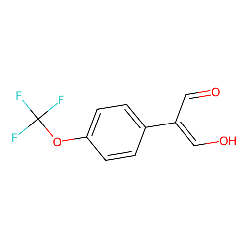 3-Hydroxy-2-[4-(trifluoromethoxy)phenyl]prop-2-enal structure