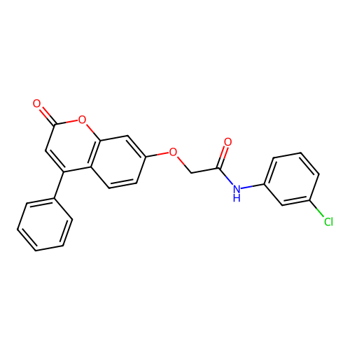 N-(3-chlorophenyl)-2-((2-oxo-4-phenyl-2H-chromen-7-yl)oxy)acetamide structure