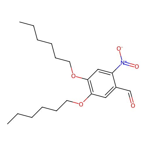 4,5-Bis(hexyloxy)-2-nitrobenzaldehyde structure