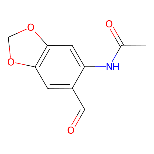 N-(6-Formyl-benzo[1,3]dioxol-5-yl)-acetamide structure