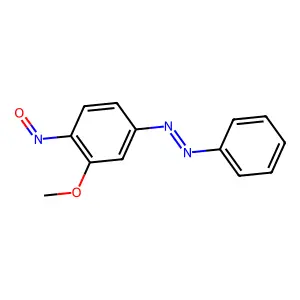 3-Methoxy-4-nitrosoazobenzene structure