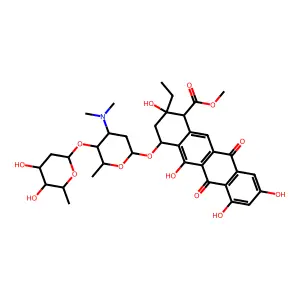 2-Hydroxyaclacinomycin S structure
