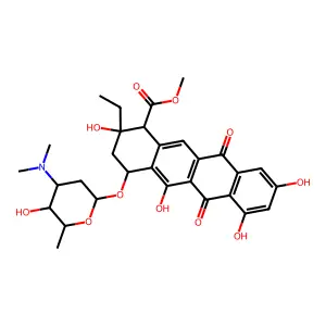 2-Hydroxyaclacinomycin T structure