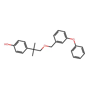 Phenol, 4-(1,1-dimethyl-2-((3-phenoxyphenyl)methoxy)ethyl)- structure