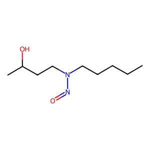 N-(3-Hydroxybutyl)-N-pentylnitrous amide structure