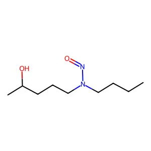N-butyl-N-(4-hydroxypentyl)nitrous Amide structure