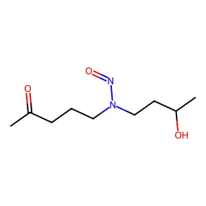 N-(3-hydroxybutyl)-N-(4-oxopentyl)nitrous Amide structure