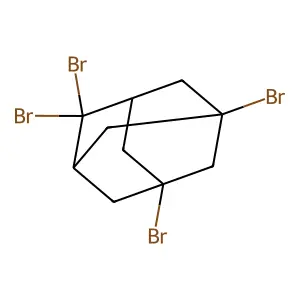 Tricyclo(3.3.1.13,7)decane, 1,3,6,6-tetrabromo- structure