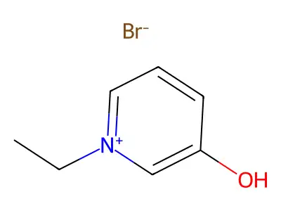 1-Ethyl-3-hydroxypyridinium bromide structure