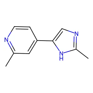 4-(4-(2-Methylpyridyl))-2-methyl-1H-imidazole structure