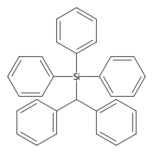 Benzhydryl(triphenyl)silane structure
