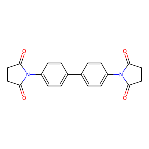 1-[4-[4-(2,5-Dioxopyrrolidin-1-yl)phenyl]phenyl]pyrrolidine-2,5-dione structure