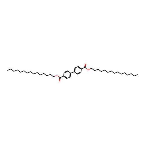 Dipentadecyl [1,1'-biphenyl]-4,4'-dicarboxylate structure