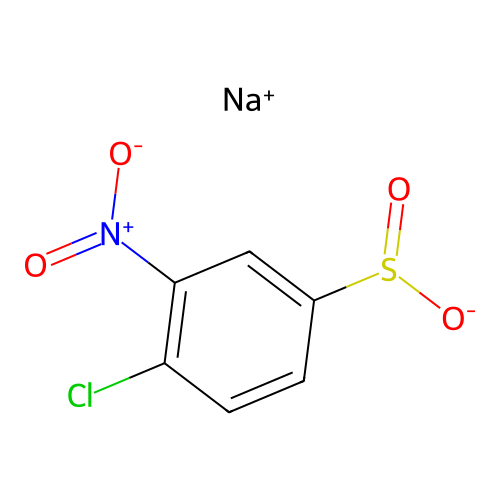Sodium 4-chloro-3-nitrobenzenesulfinate structure