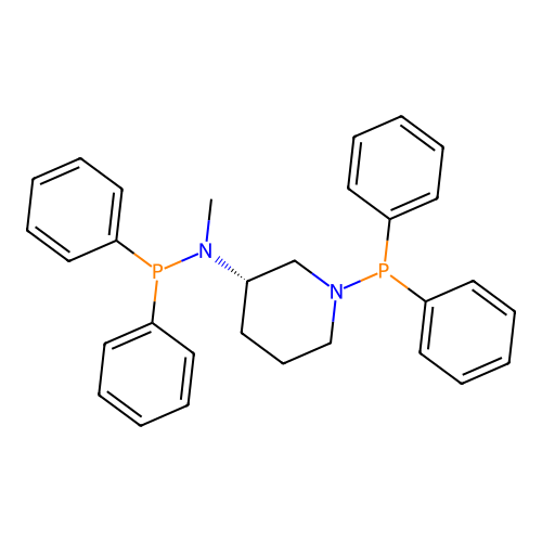 (3S)-N,1-bis(diphenylphosphanyl)-N-methylpiperidin-3-amine structure