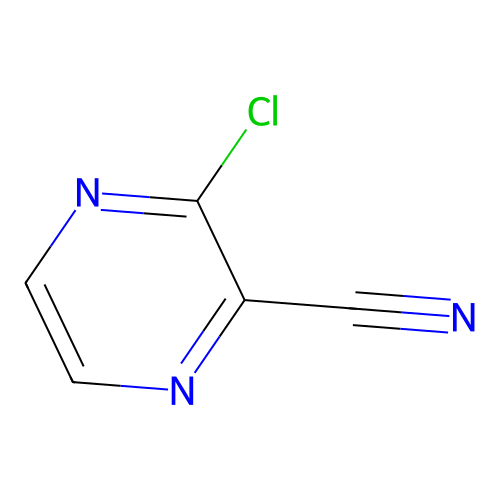 3-Chloropyrazine-2-carbonitrile structure