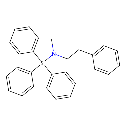 Silanamine, N-methyl-N-(2-phenylethyl)-1,1,1-triphenyl- structure
