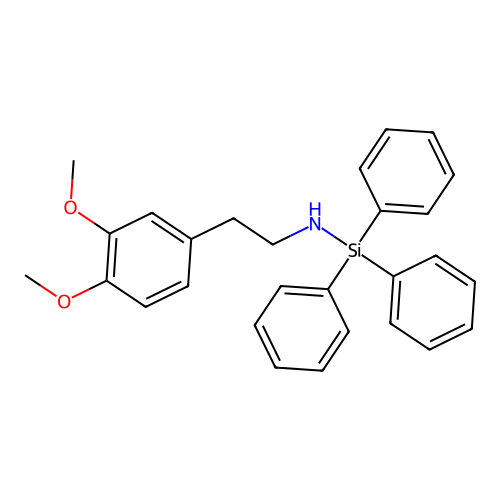 Silanamine, N-(2-(3,4-dimethoxyphenyl)ethyl)-1,1,1-triphenyl- structure