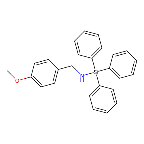 Silanamine, N-((4-methoxyphenyl)methyl)-1,1,1-triphenyl- structure