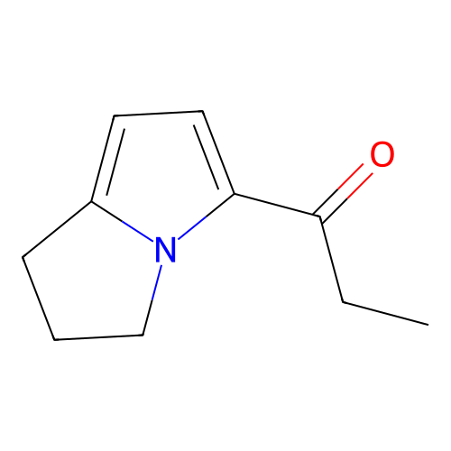 2,3-Dihydro-5-propanoyl-1H-pyrrolizine structure