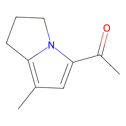 5-acetyl-7-methyl-2,3-dihydro-1H-pyrrolizine structure
