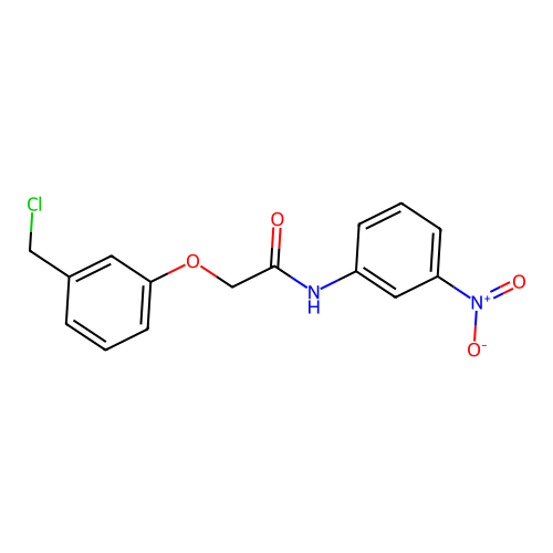 2-[3-(Chloromethyl)phenoxy]-n-(3-nitrophenyl)acetamide structure