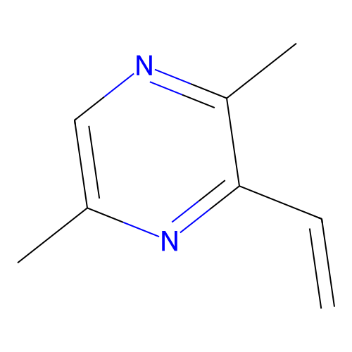 3-Ethenyl-2,5-dimethylpyrazine structure