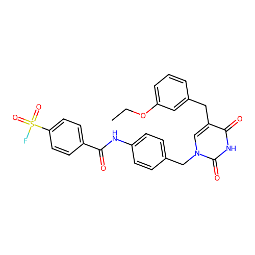 4-[[4-[[5-[(3-ethoxyphenyl)methyl]-2,4-dioxopyrimidin-1-yl]m structure